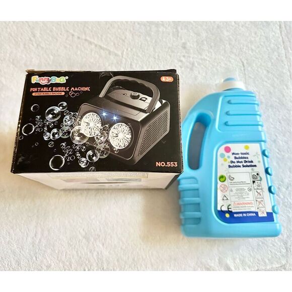 Bubbles and bubble machine set - new - Picture 2 of 3